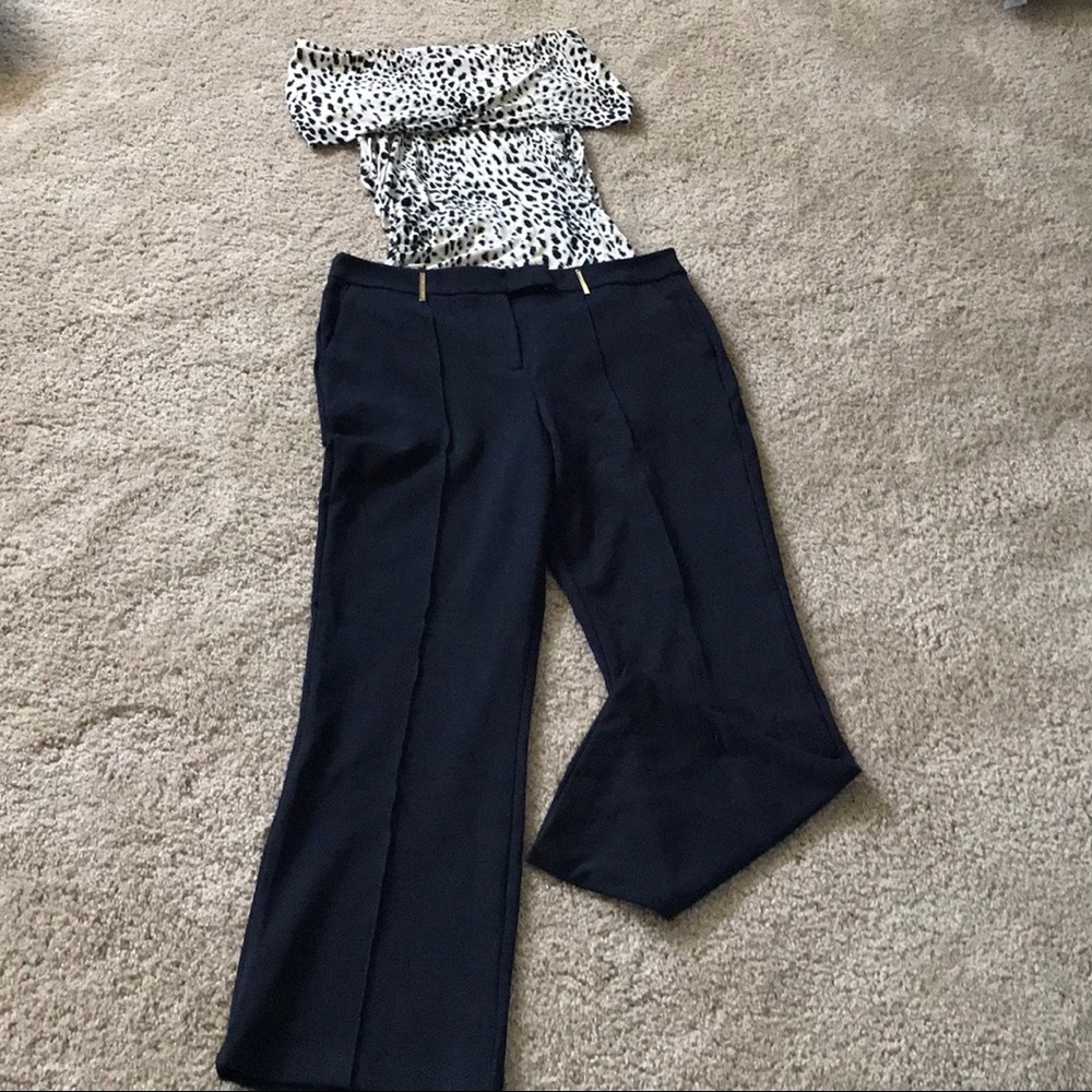 Black high-waisted trouser